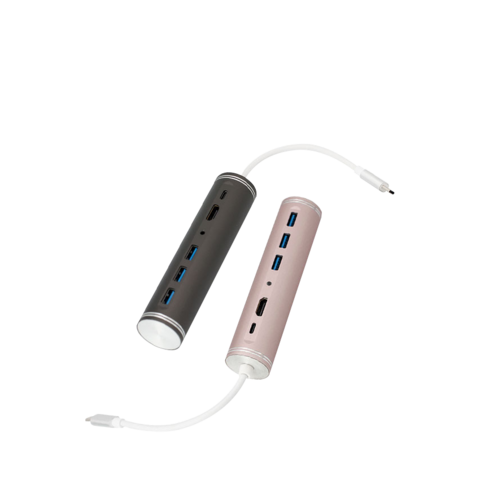 Adaptador multipuerto USB-C 5 en 1: Hub USB C a HDMI 4K y USB 3.0 - Estación de acoplamiento