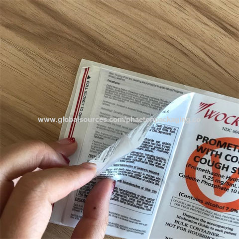 Buy Wholesale China Custom 500 Pcs Self Adhesive Transparent Stickers  Plastic Seal Stickers Sheet Packaging Labels Protectors & Packaging Labels  at USD 0.02
