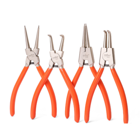 Snap Ring Pliers, 4pc Elbow Shaft With Retaining Ring Circlip