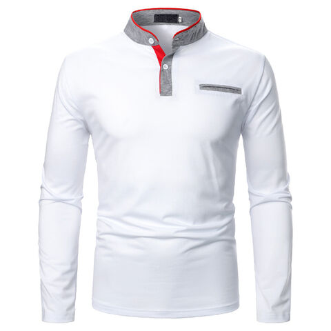 Buy Wholesale China Fashion Style Full Sleeve T-shirts For Men Polo ...