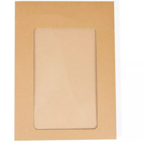 Enveloppes Personnalisées Sencai en Papier Kraft Recyclé avec Fenêtre PVC for sale at factory direct price