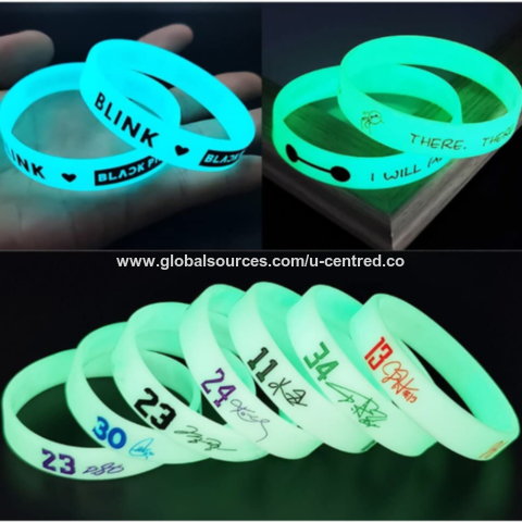 Glow in Dark Silicone Wristbands