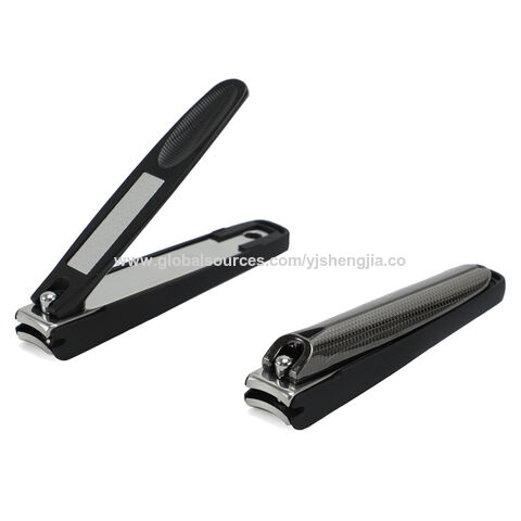 Nail Clipper High Grade Stainless Steel Toenail Clippers with Sharp Curved  Blade, No Splash Nail Clippers for Thick Nails with Catcher Silver