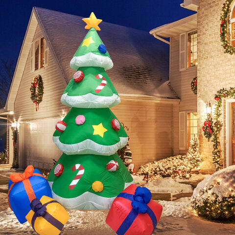 Christmas Inflatables Tree , Indoor Outdoor Home Party Lawn Yard Garden ...