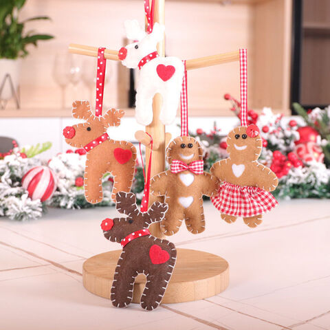 Ornements de Noël à Suspendre au Mur et à la Porte, Poupées Père Noël Bonhomme de Neige - Décorations de Noël en Gros for sale at factory direct price
