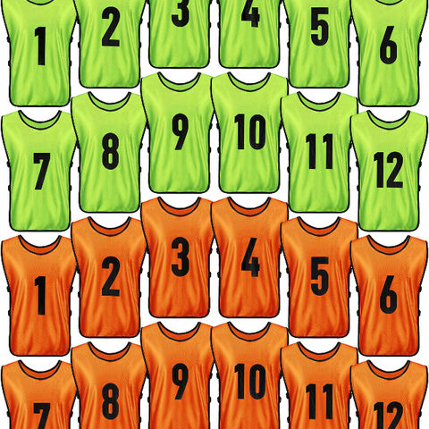  24 Pcs Kids Scrimmage Vest Soccer Pinnies Training