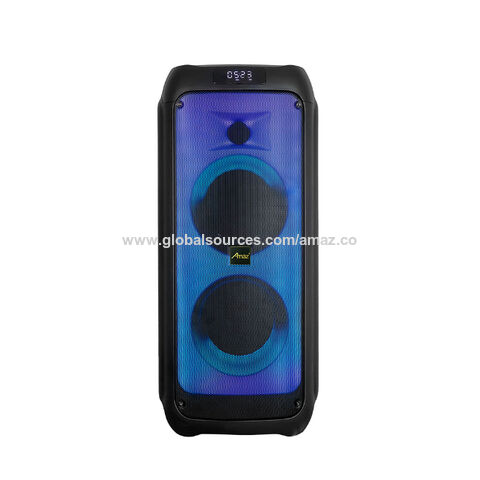 Amaz Double Inch Trolley Speakers New Design Fire Flame Light - Main Image