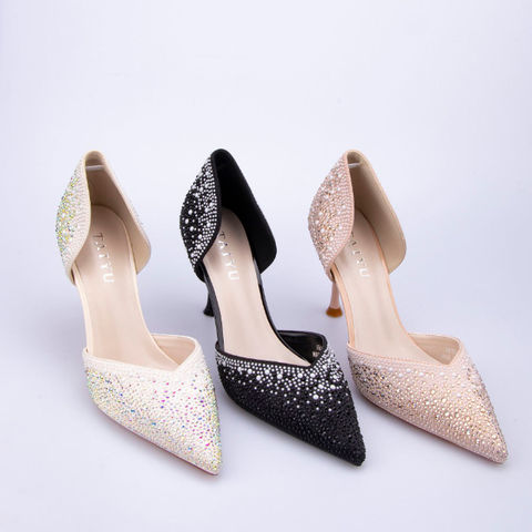 Red Bottom Heel Shoes Wedding Shoes Black Women Pointed Toe High Heels -  China Shoes and Lady Shoes price
