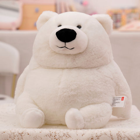 Compre Juguete De Peluche De Oso Polar Blanco Gordo, Animal De