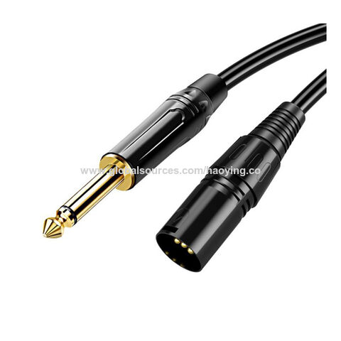 Cables XLR, cable de micrófono XLR de 33 pies, cable de micrófono XLR macho  a hembra, núcleo de alambre de cobre puro, cables de extensión de parche
