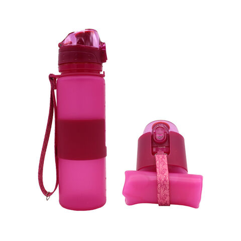 Botella de Agua Plegable Promocional para Viajes, Camping y Deportes, de Silicona de Grado Alimenticio para Ciclismo - Ideal para Mayoristas for sale at factory direct price
