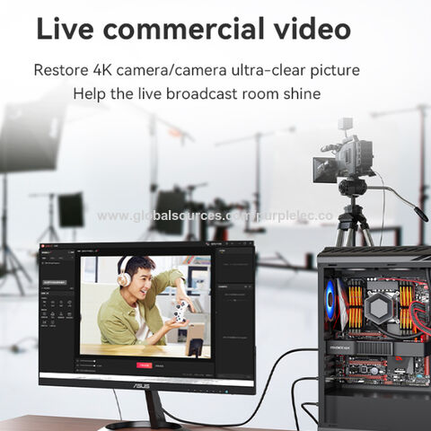 RGBlink 4K HDMI To USB Video Capture Card For Streaming - 1080p, Low Latency, Works With OBS, Zoom, PS5, Xbox