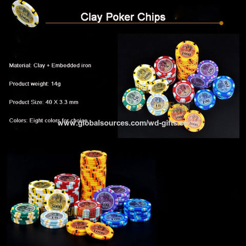 Buy Wholesale China Casino Poker Chip Set 14g Colors Clay Poker Chip ...