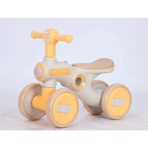 Bicicleta de Equilibrio para Bebés de 1 Año Niños Niñas 12-36 Meses, 4 Ruedas Silenciosas Asiento Suave Juguetes Preescolares Primeros Paseos para Niños Pequeños