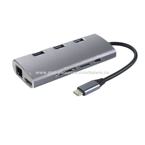 Manufacturer USB-C to HDMI, VGA, USB-a, and RJ45 Multiport Adapter  Converter Hub - China Hub and USB Hub price