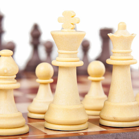 Wholesale Luxury wooden Board Chess Set with Metal pieces or