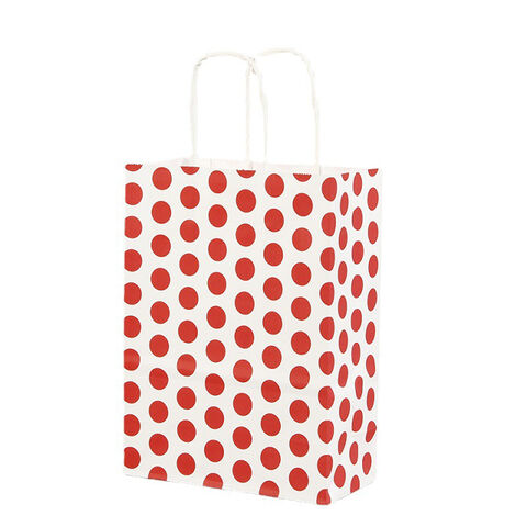 Extra Large Gift Bag Dots and Bow for Birthdays Easter Baby Showers Bridal Showers for sale at factory direct price