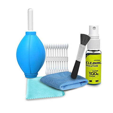 Reinigungsset für Kameras & Elektronik: Luftgebläse, Reinigungsbürste, Reinigungsspray, Mikrofasertuch for sale at factory direct price