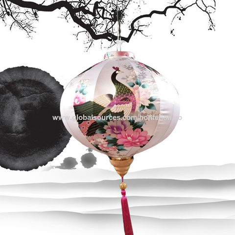 Buy Wholesale China High-end Printing Chinese Silk Lantern & Silk ...