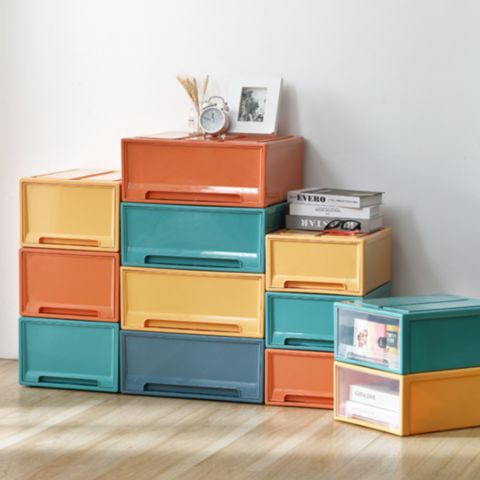 Nordic Plastic Kitchen Cabinets Home Furniture Floor Multi-layer Foldable Storage  Cabinet Living Room Multifunction Storage Box