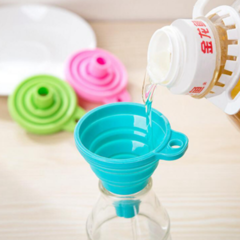 Embudo de cocina al por mayor, ideal para aceite, champú y juegos de herramientas de baño