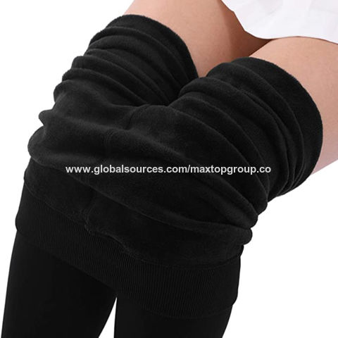 Lined Leggings for Women High Waist Stretchy Thick Cashmere Leggings Plush  - China Plush Leggings and Winter Warm Plush Leggings price