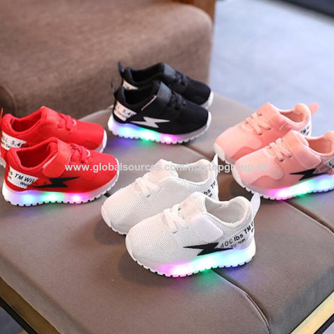 Compre Zapatillas Con Luces Led Para Niños Pequeños, Calzado