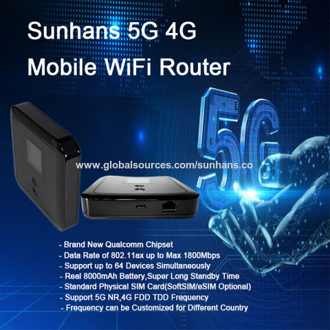 5G WiFi Mobile Hotspot Router, Pocket 5G WiFi 300Mbps Blazing Fast
