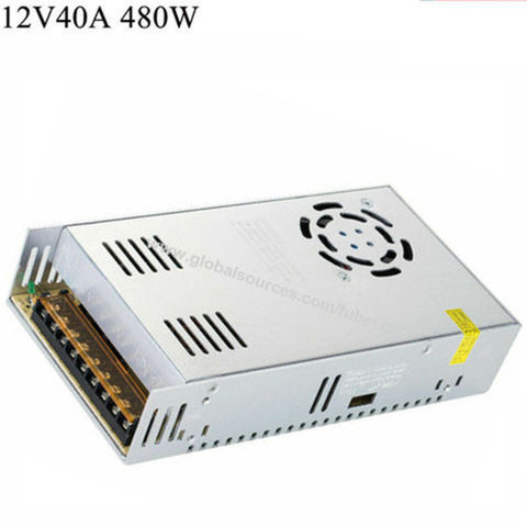 DC12V 40A 480W LED Driver Switching Power Supply Transformer for LED Strip CCTV 