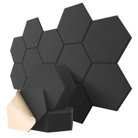 Compre Panel Absorbente De Sonido Pet De Alta Densidad Hexagonal  Insonorizado, Pared De Poliéster Absorbente De Sonido y Materiales  Acústicos de China por 13 USD