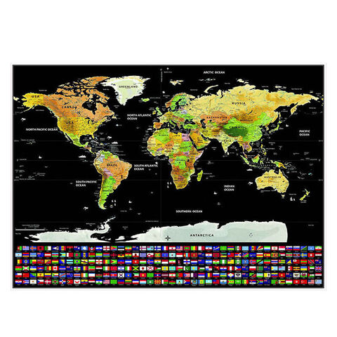 Buy Wholesale China Scratch Off Map Of The World Poster World Map Print ...