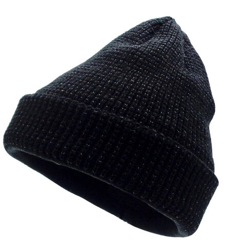 Gorros de invierno tejidos cálidos para hombre, gorros deportivos reflectantes para exteriores con forro polar for sale at factory direct price