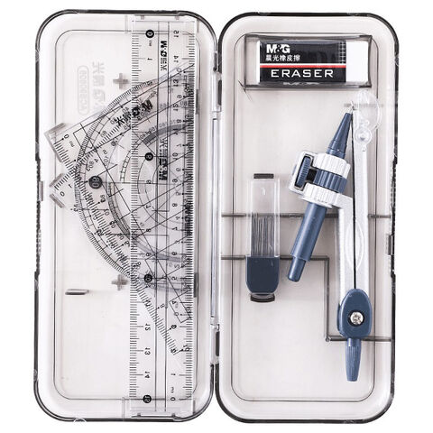 Buy Wholesale China Geometry Set With Swing Arm Protractor Divider Set ...