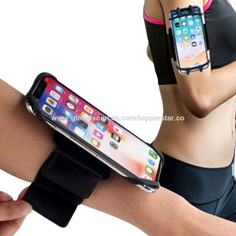 حامل هاتف رياضي دوار 360 درجة، حزام للذراع وحزام للمعصم للمشي لمسافات طويلة وركوب الدراجات والجري for sale at factory direct price