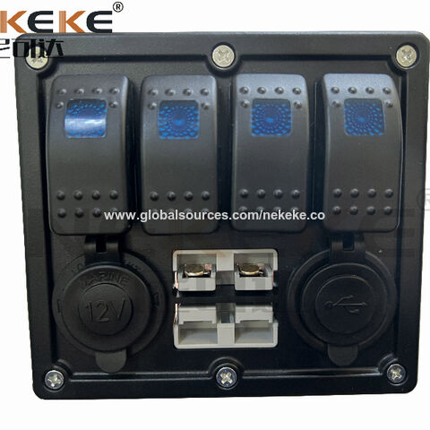 Kaufen Sie China Großhandels-Nekeke 12v/24v Dc Switch Panel Mit Steckdose  und Schalter-touch-panel