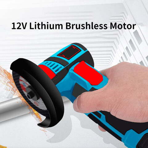12V Electric Angle Grinder Cordless Small Angle Grinder Rechargeable  Machine Battery Operated Grinder 19500Rpm Mini