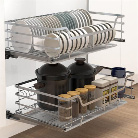 Buy Wholesale China Stainless Steel Kitchen Basket Cabinet Basket ...