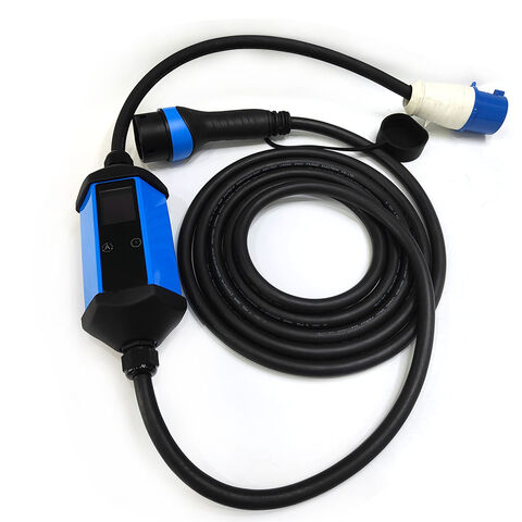 Estación de carga portátil Fisher 32a 22kW, cargador EV portátil tipo 2 para coches eléctricos for sale at factory direct price