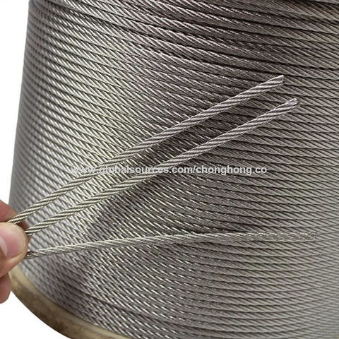 Made in Korea 1/4" 304 Stainless Steel Wire Rope  Cable 7x19 500 ft 