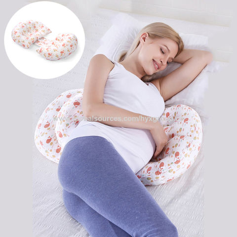 Pregnancy Pillow U-Shaped Side Sleeping Pillow Lumbar Back Support Gift for  Pregnant Woman 