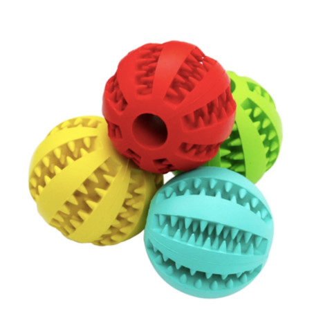 Dropship Food Dispensing Dog Toys; Pet Ball Toys; Rubber Slow