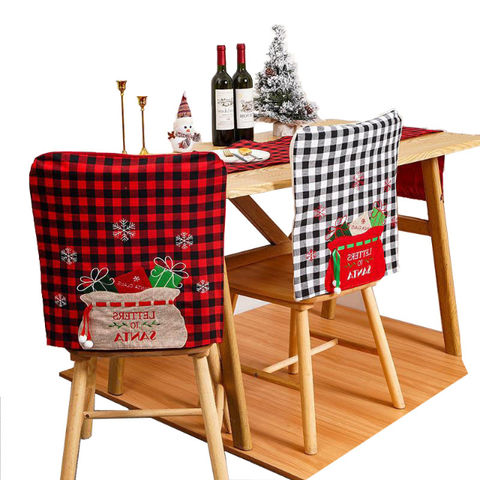 Capas de Cadeira de Natal, Decoração de Mesa de Natal, Capas de Cadeira para Decoração de Casa for sale at factory direct price