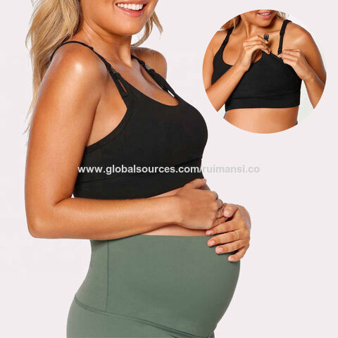 Buy Wholesale China Custom High Quality Quick Dry Women's Maternity Nursing  Clothing Yoga Gym Fitness Wear High Support & Nursing Bras at USD 7.9