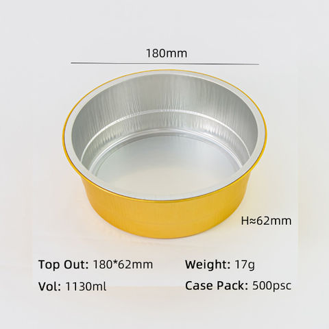 Silver/Golden Food Grade Disposable Lunch Box Takeaway BBQ Baking Aluminum Foil  Containers - China Aluminum Foil and Aluminium Foil price