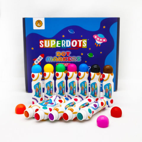 superdots washable markers set, dty 12