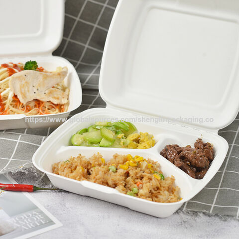 Buy Wholesale China Disposable Food Containers Take Away Bagasse 9*8 ...