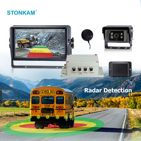 Kit de capteur de stationnement, détection automatique de distance de recul  de voiture Affichage de distance LCD Avertissement sonore Système radar  avec 8