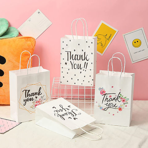 Small Paper Bags With Custom Print Personalized Logo Print on
