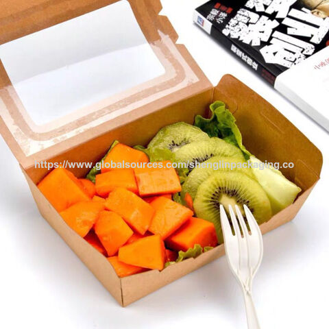 Buy Wholesale China Fast Food Packaging Box Disposable Kraft Paper ...