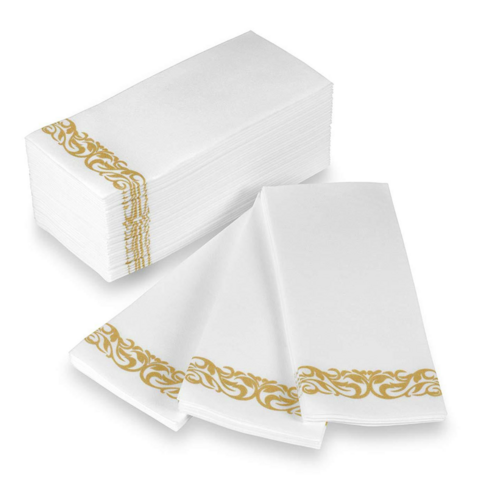 Toallas de mano de papel, toallas desechables para invitados, toallas de papel suaves y absorbentes con tacto de lino for sale at factory direct price